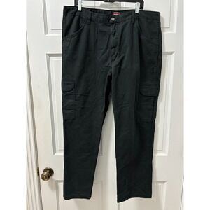 Men's 40x32 Wrangler Workwear Black Cargo Pants